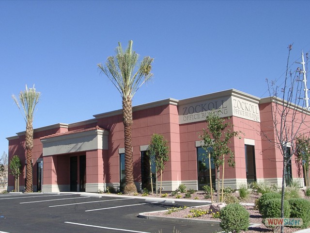 Pink Office Building 